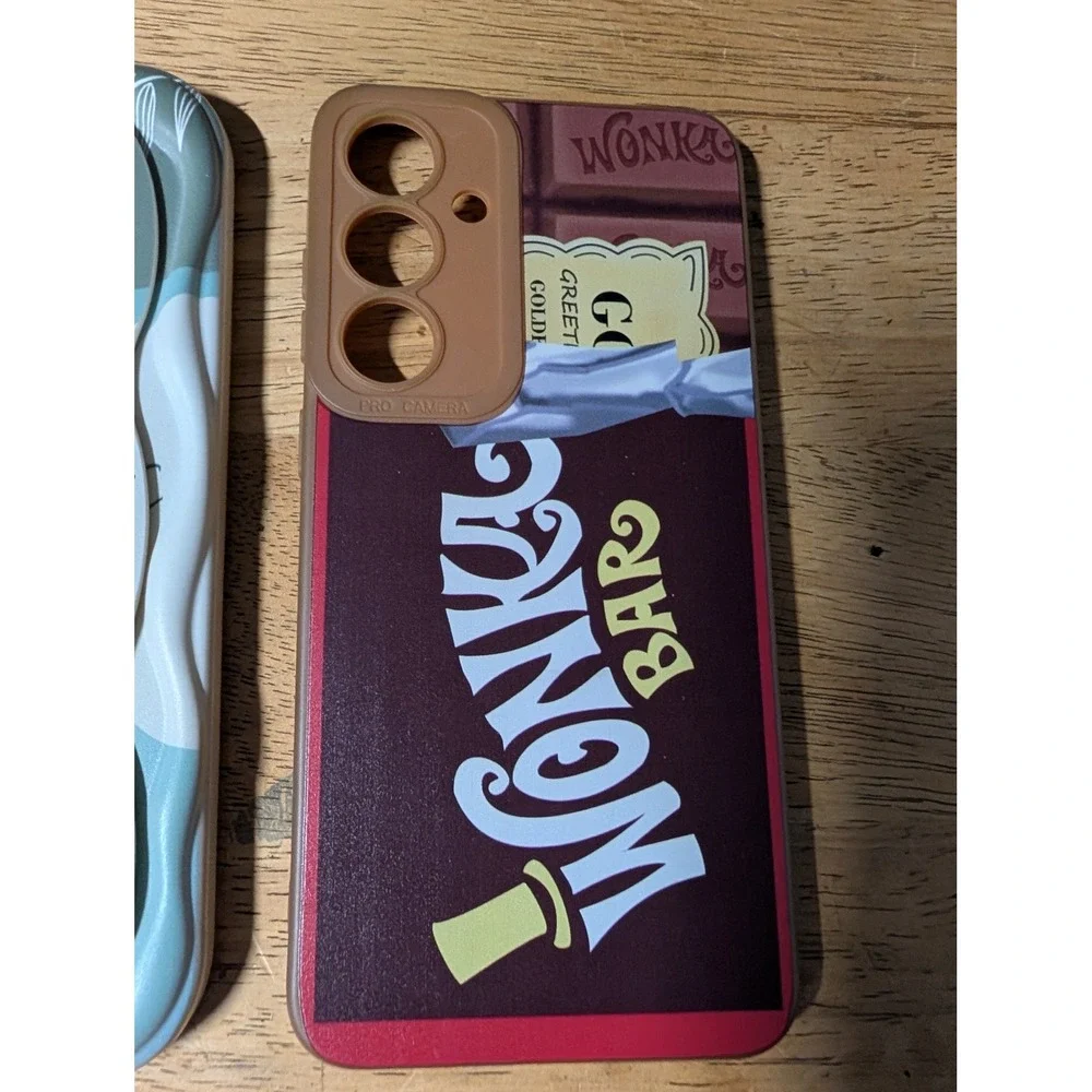 Samsung Galaxy S24 Plus Case Lot Wonka Bar & Christian Quote Wavy Strap Case